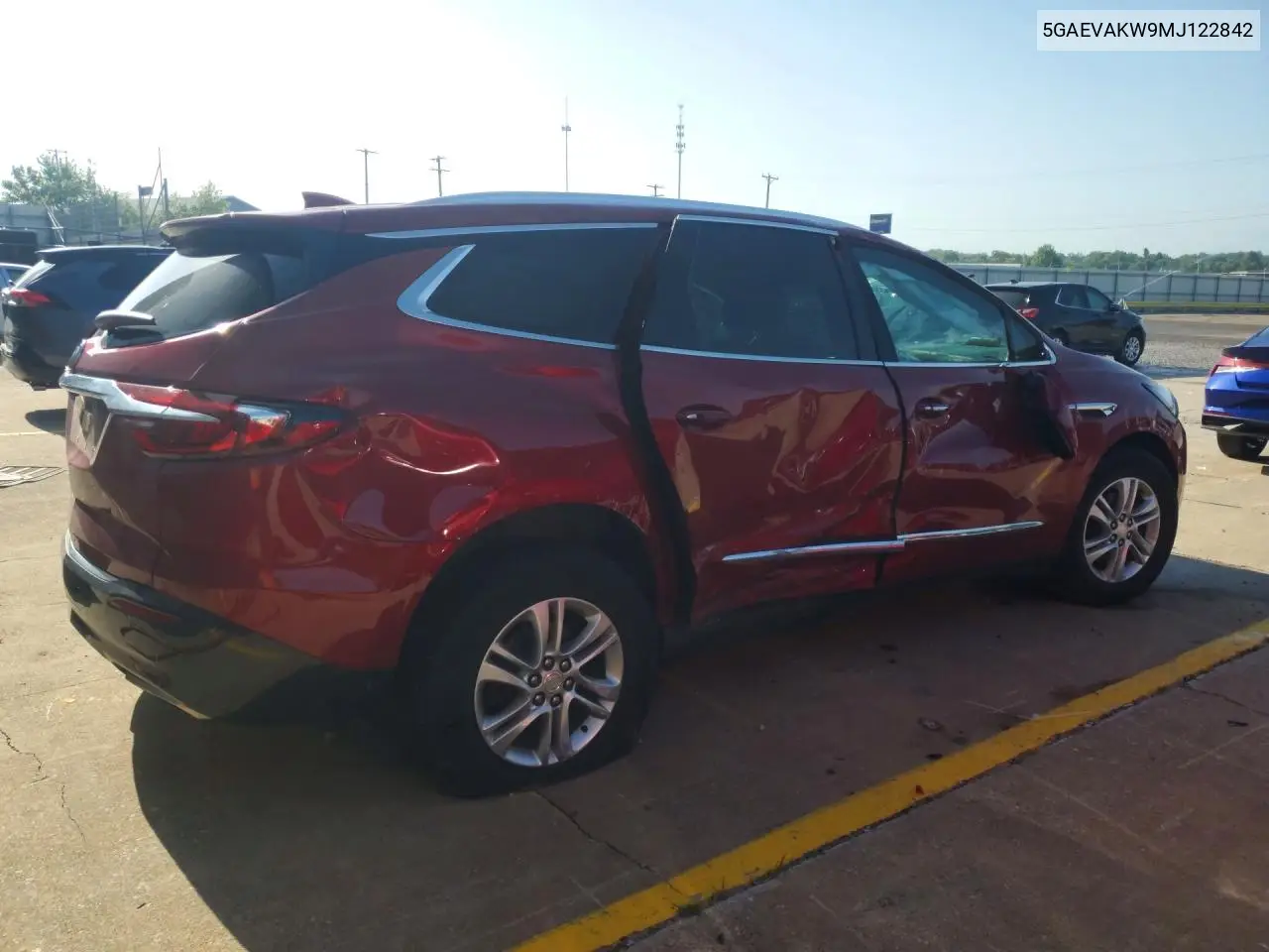 2021 Buick Enclave Essence VIN: 5GAEVAKW9MJ122842 Lot: 58489876