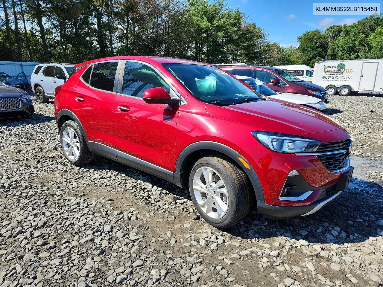 2020 Buick Encore Gx Preferred VIN: KL4MMBS22LB115458 Lot: 60143746