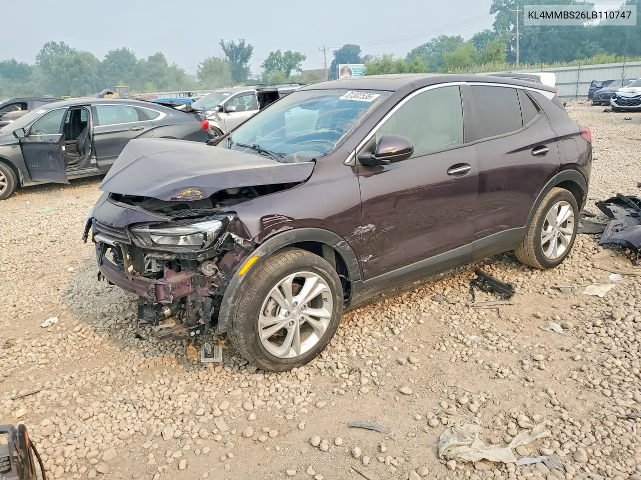 2020 Buick Encore Gx Preferred VIN: KL4MMBS26LB110747 Lot: 61502536