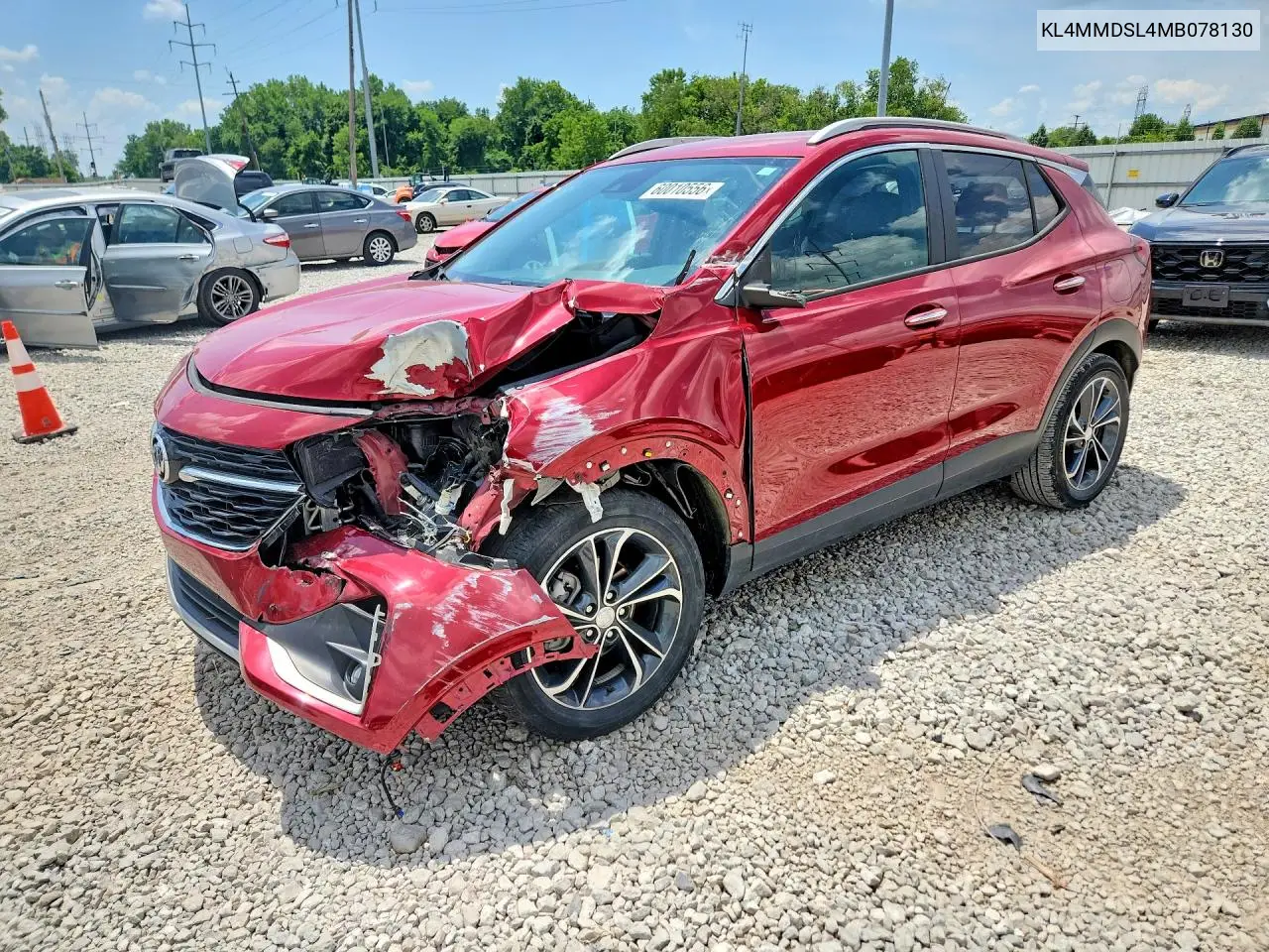 2021 Buick Encore Gx Select VIN: KL4MMDSL4MB078130 Lot: 60010556