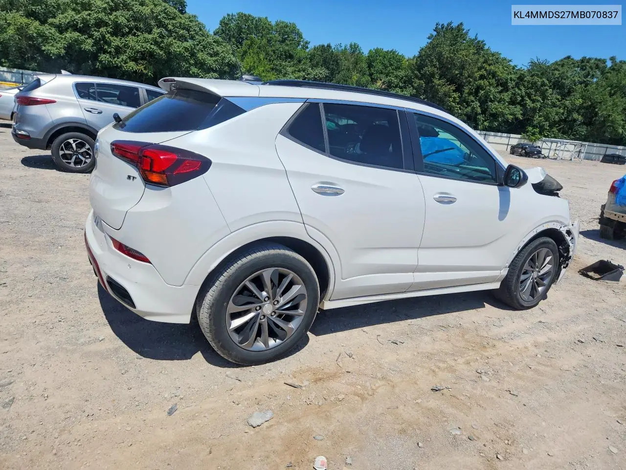 2021 Buick Encore Gx Select VIN: KL4MMDS27MB070837 Lot: 60198116