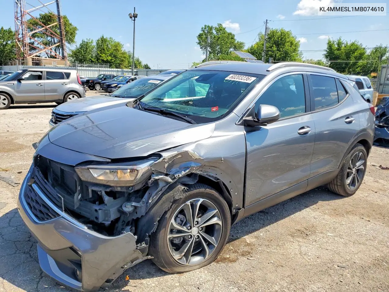 2021 Buick Encore Gx Select VIN: KL4MMESL1MB074610 Lot: 60203236