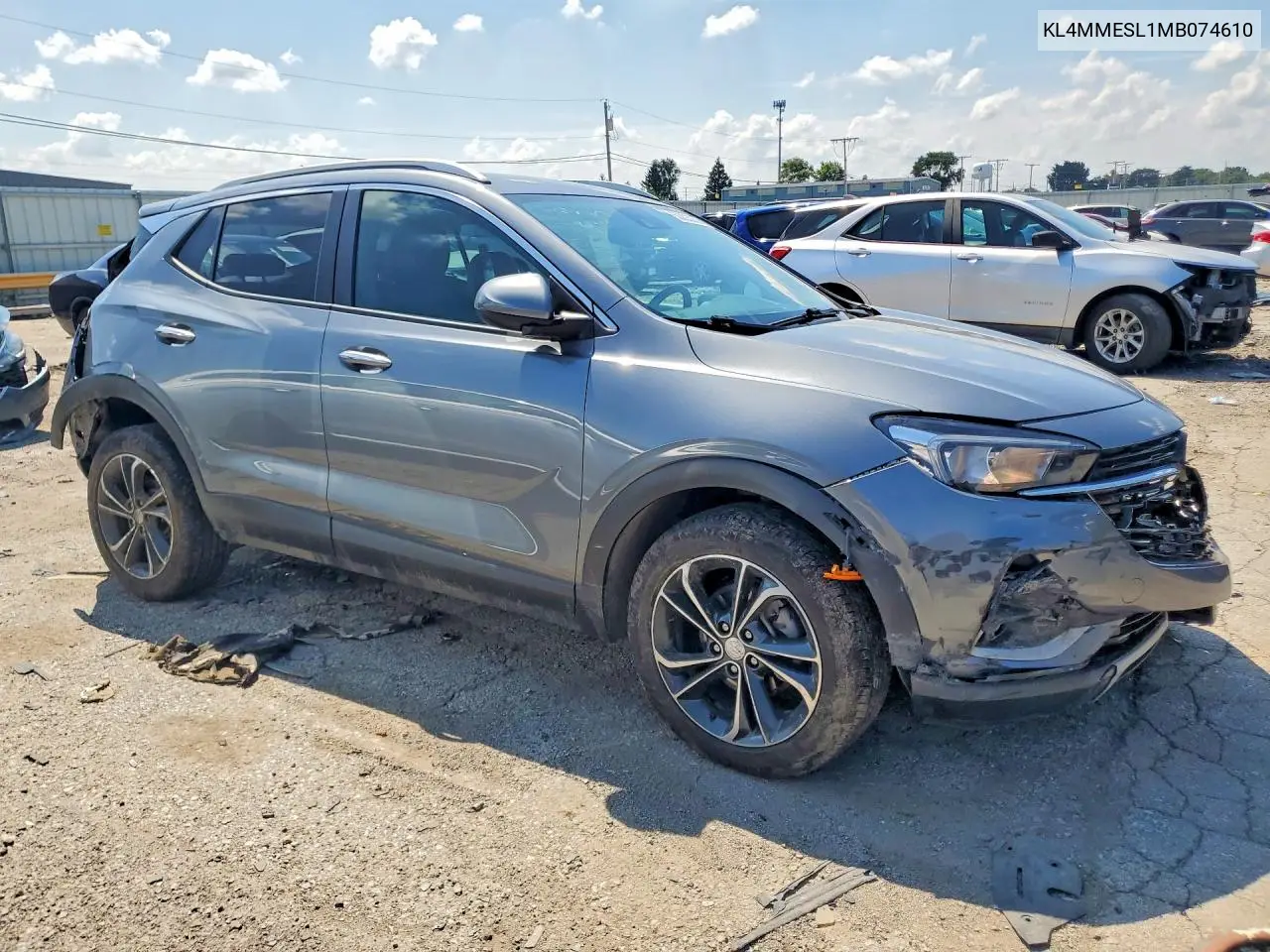 2021 Buick Encore Gx Select VIN: KL4MMESL1MB074610 Lot: 60203236
