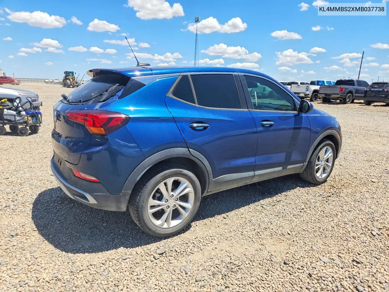 2021 Buick Encore Gx Preferred VIN: KL4MMBS2XMB037738 Lot: 61981016
