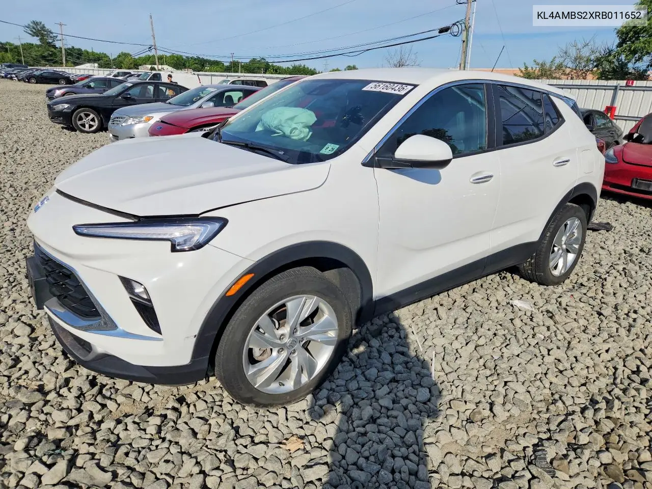 2024 Buick Encore Gx Preferred VIN: KL4AMBS2XRB011652 Lot: 56160436