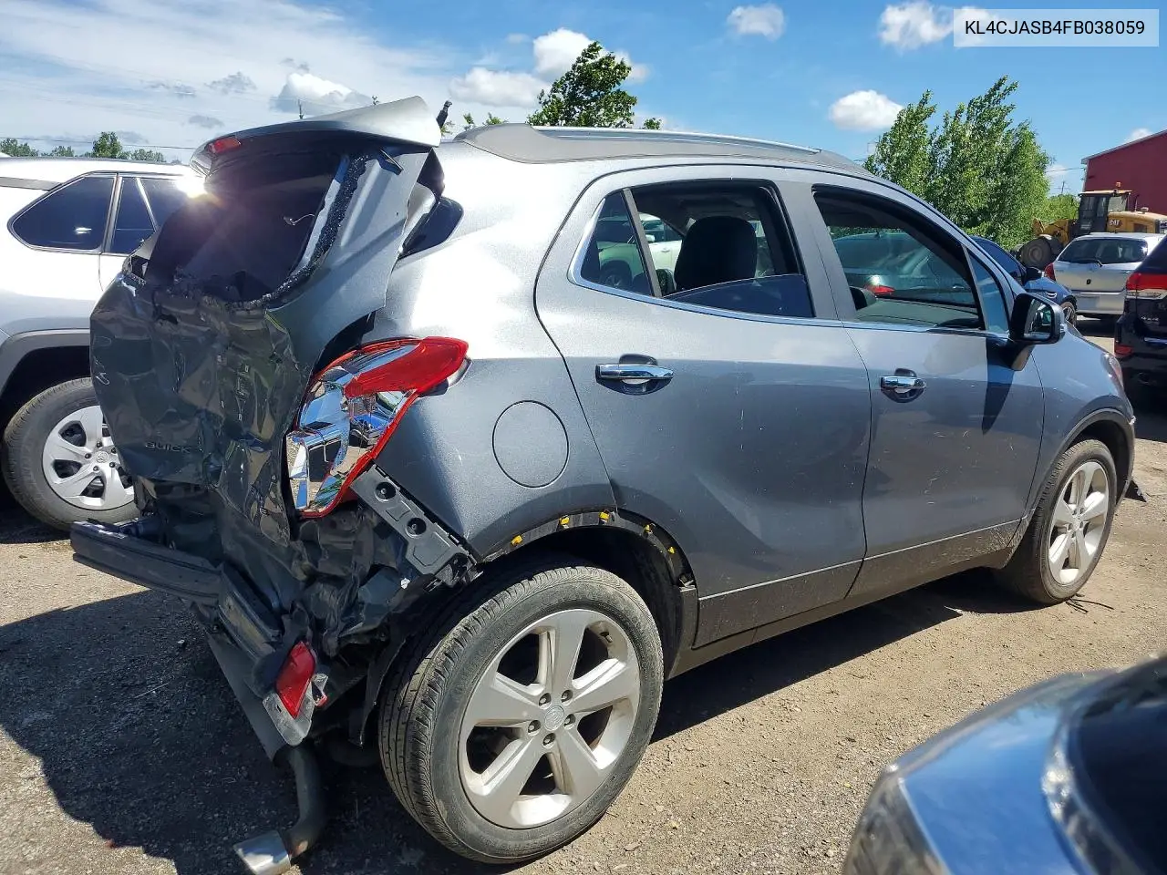2015 Buick Encore VIN: KL4CJASB4FB038059 Lot: 56855766