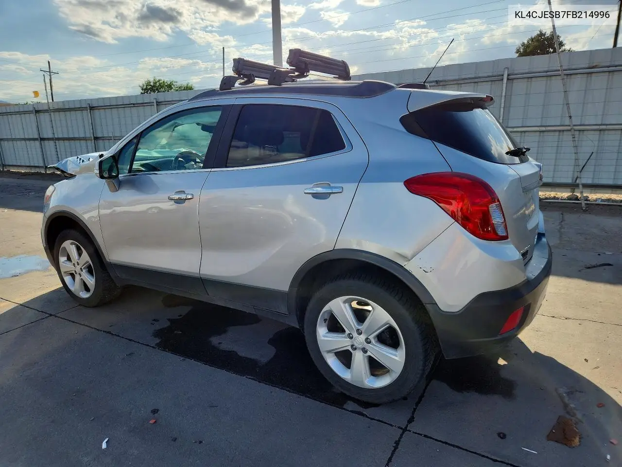 2015 Buick Encore VIN: KL4CJESB7FB214996 Lot: 60787616
