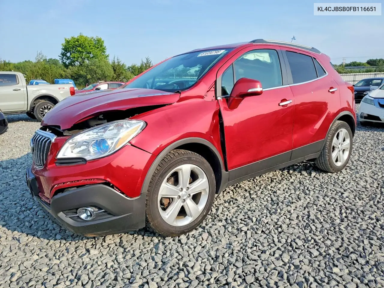 2015 Buick Encore Convenience VIN: KL4CJBSB0FB116651 Lot: 61034796