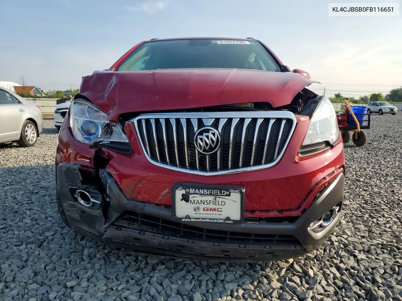 2015 Buick Encore Convenience VIN: KL4CJBSB0FB116651 Lot: 61034796