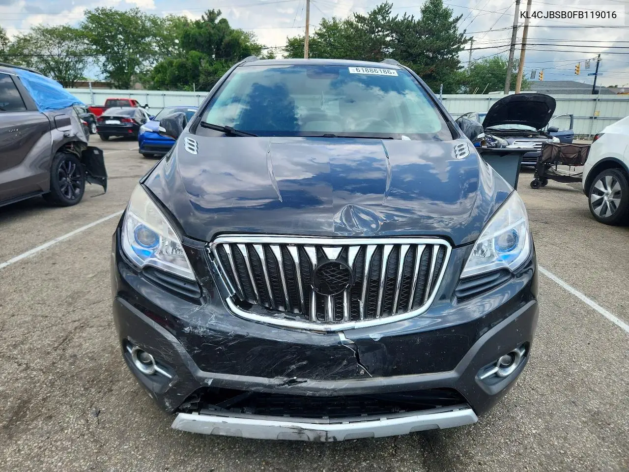 2015 Buick Encore Convenience VIN: KL4CJBSB0FB119016 Lot: 61886186