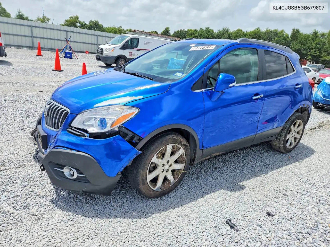 2016 Buick Encore VIN: KL4CJGSB5GB679807 Lot: 61176166