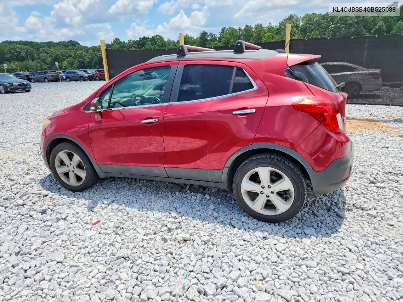 2016 Buick Encore Convenience VIN: KL4CJBSB4GB525088 Lot: 61381456