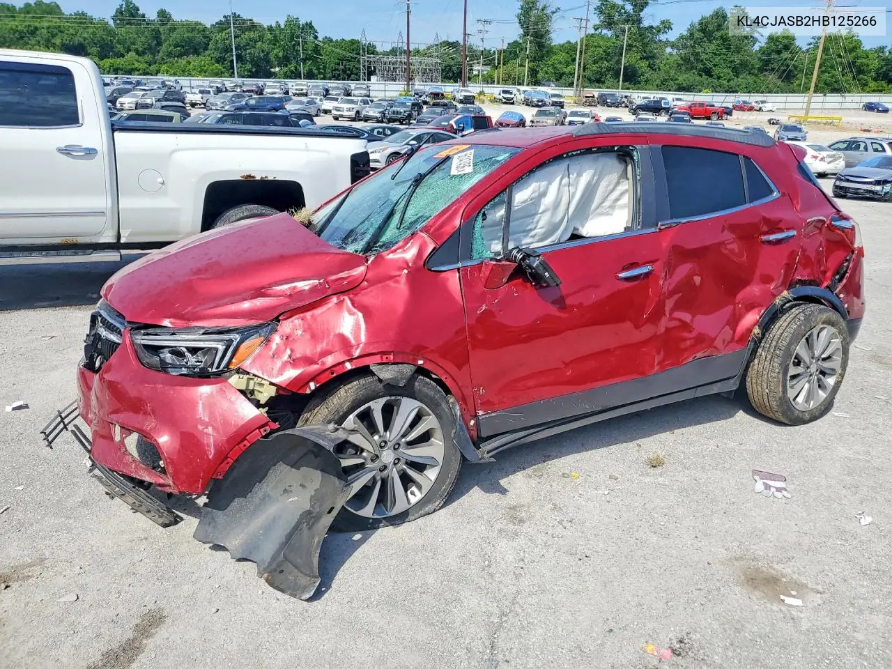 2017 Buick Encore Preferred VIN: KL4CJASB2HB125266 Lot: 56147456