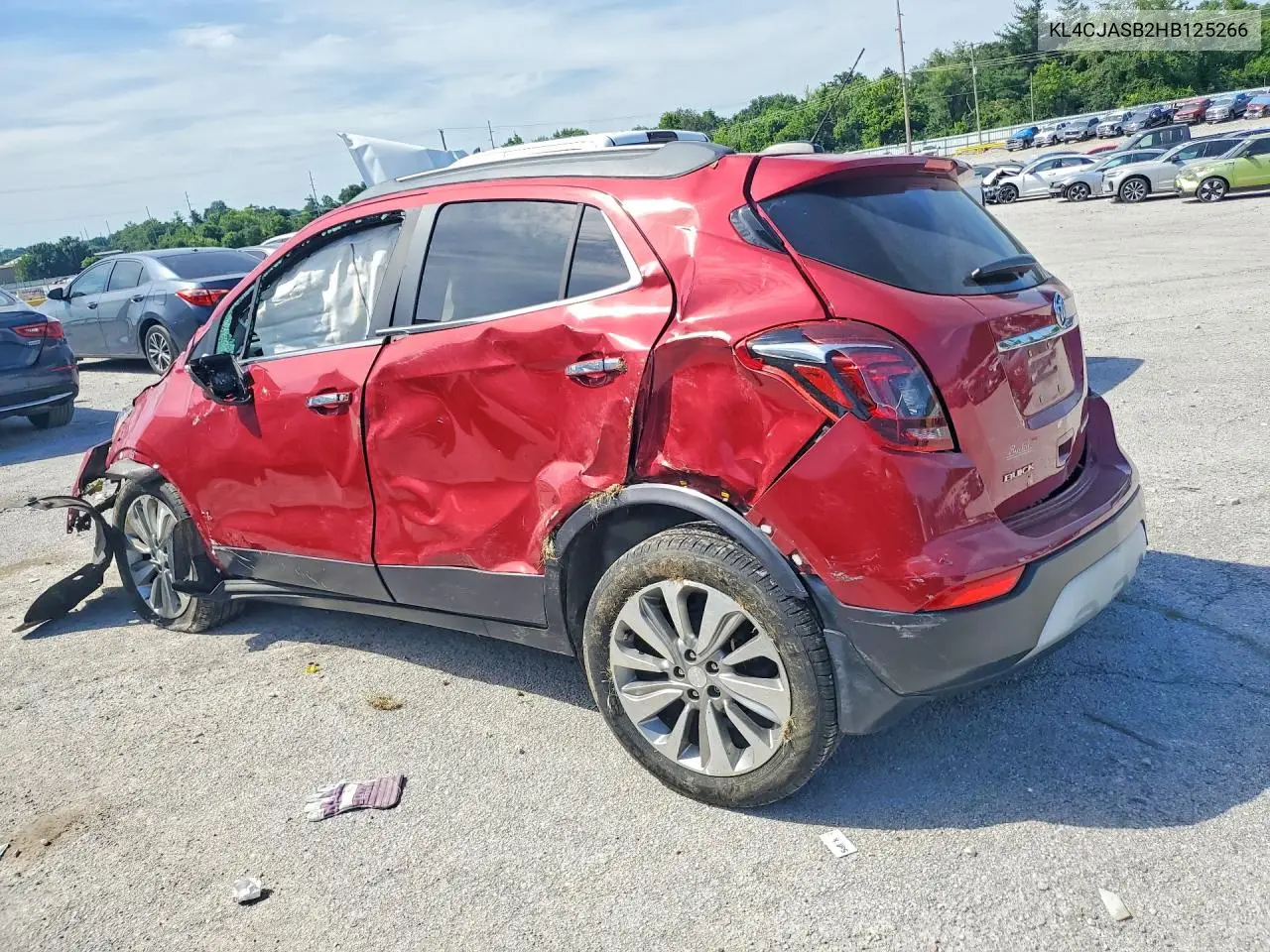 2017 Buick Encore Preferred VIN: KL4CJASB2HB125266 Lot: 56147456