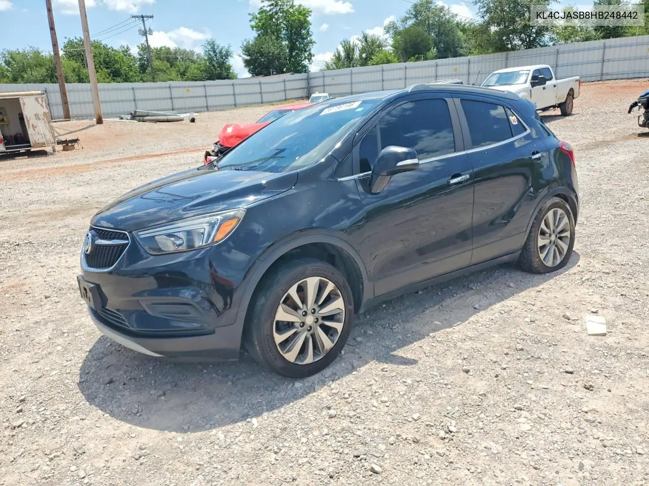 2017 Buick Encore VIN: KL4CJASB8HB248442 Lot: 59736196
