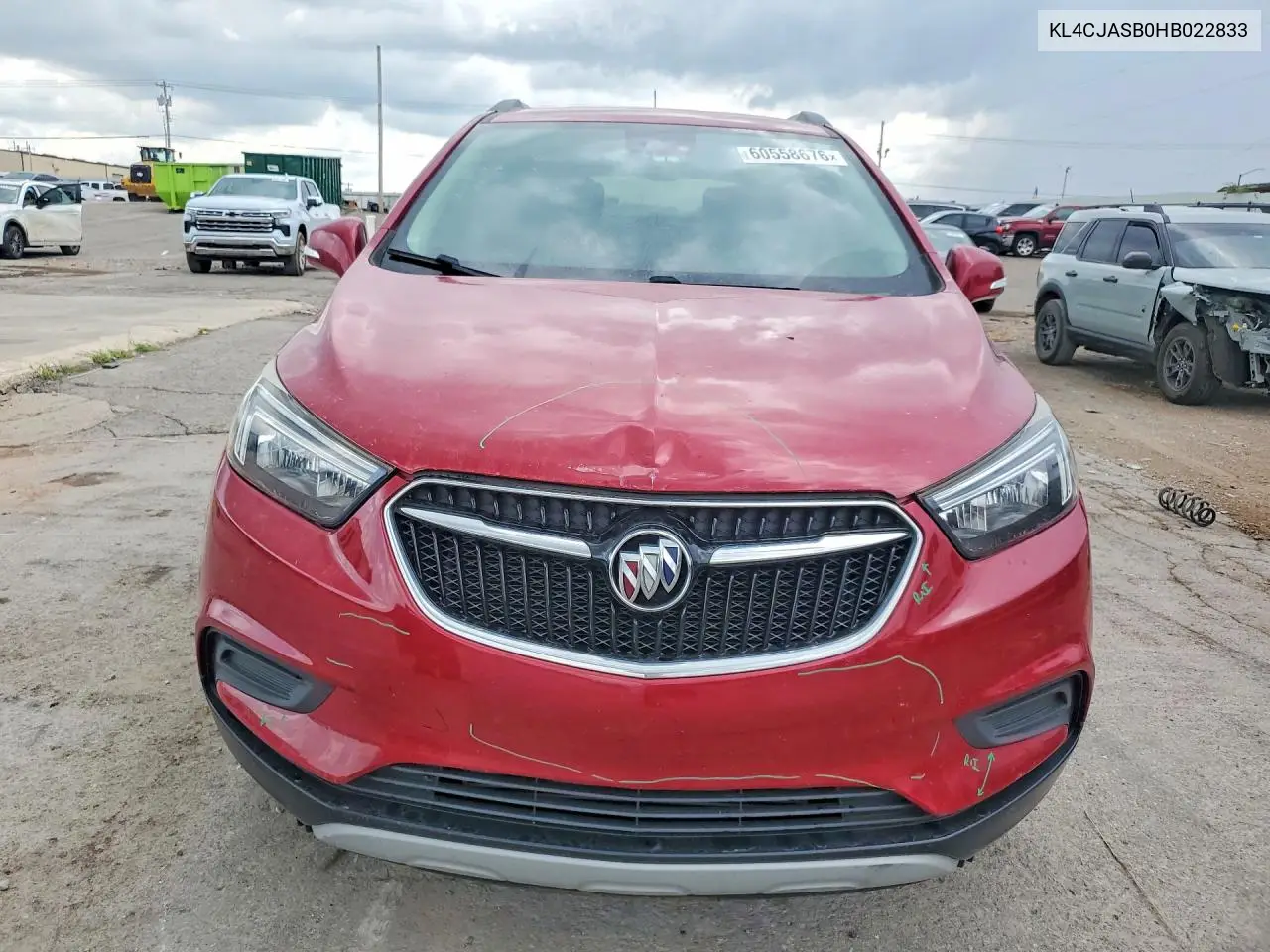 2017 Buick Encore Preferred VIN: KL4CJASB0HB022833 Lot: 60558676