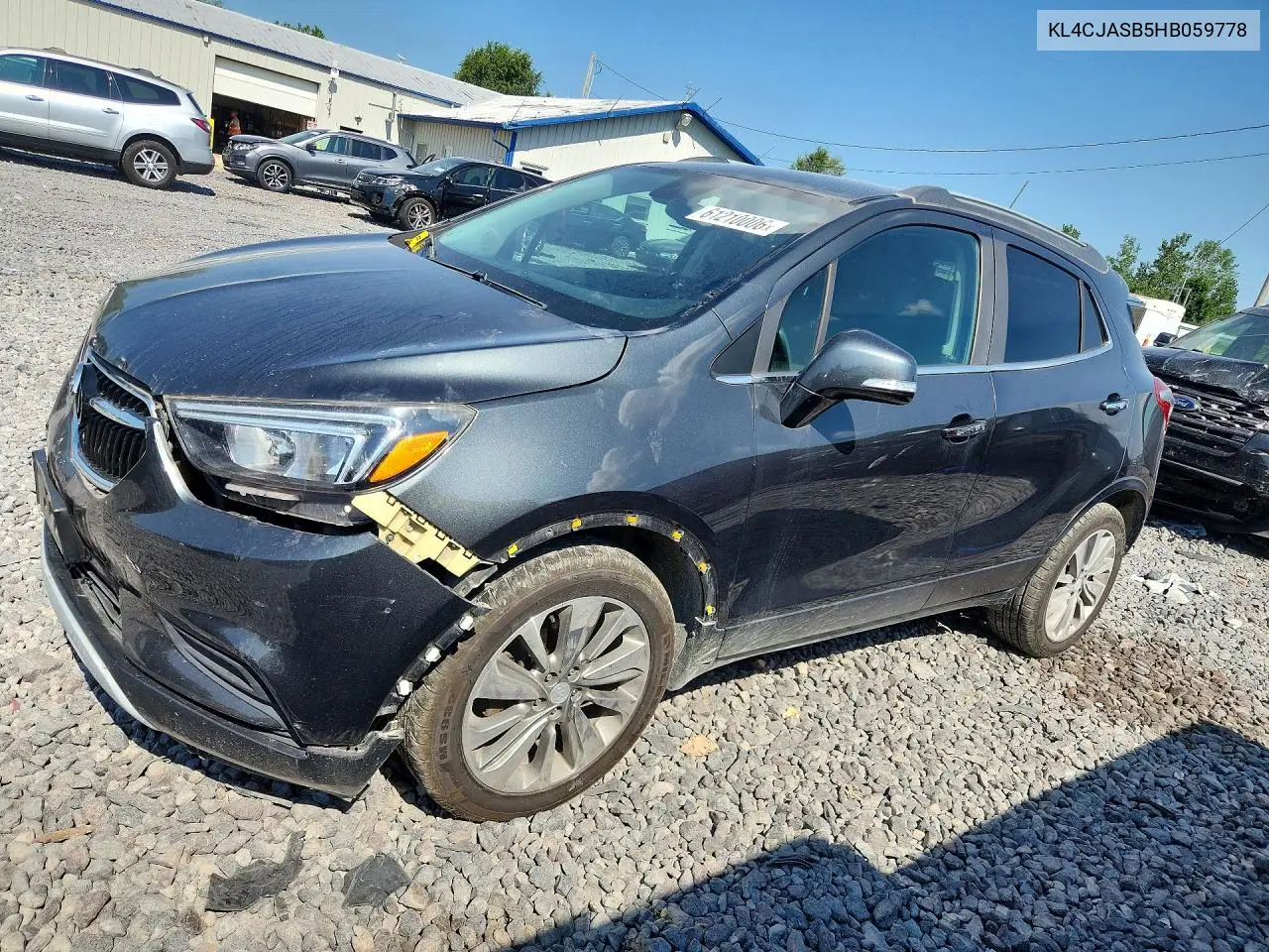 2017 Buick Encore Preferred VIN: KL4CJASB5HB059778 Lot: 61210006