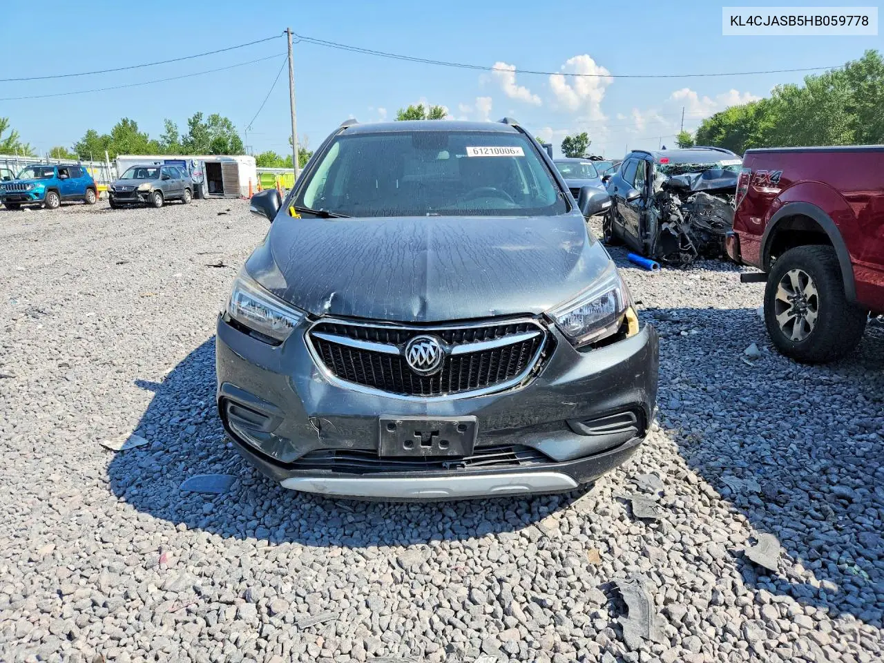 2017 Buick Encore Preferred VIN: KL4CJASB5HB059778 Lot: 61210006