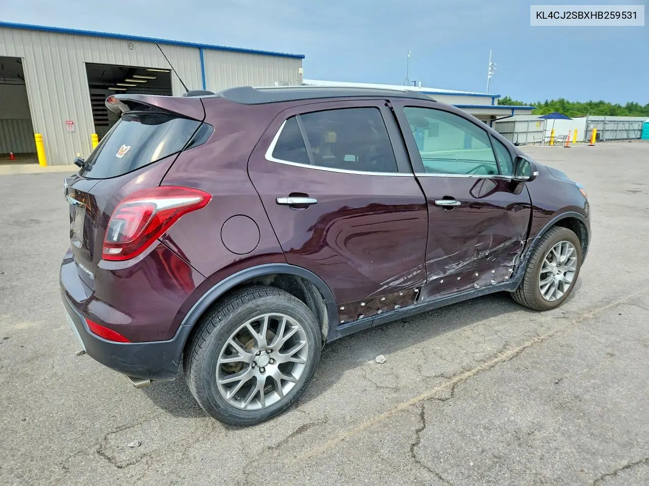 2017 Buick Encore Sport Touring VIN: KL4CJ2SBXHB259531 Lot: 61625256