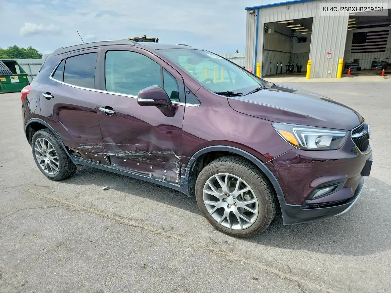 2017 Buick Encore Sport Touring VIN: KL4CJ2SBXHB259531 Lot: 61625256