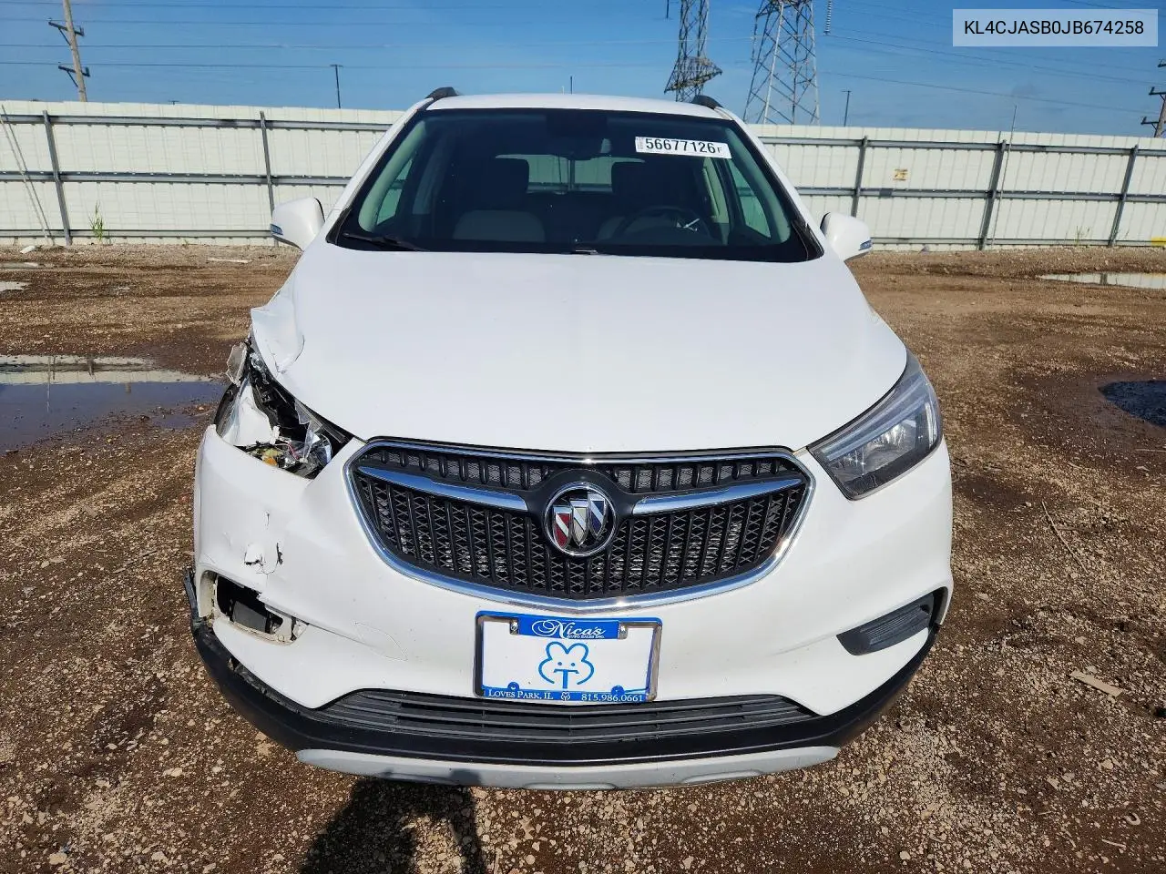 2018 Buick Encore Preferred VIN: KL4CJASB0JB674258 Lot: 56677126