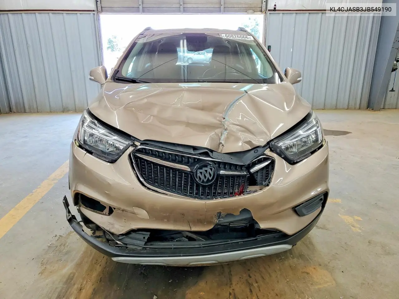 2018 Buick Encore Preferred VIN: KL4CJASB3JB549190 Lot: 60826666