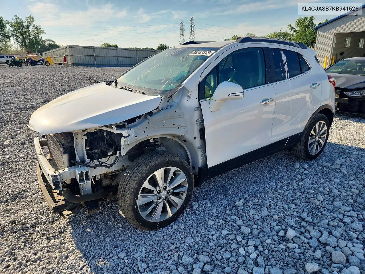 2019 Buick Encore Preferred VIN: KL4CJASB7KB941526 Lot: 56257316
