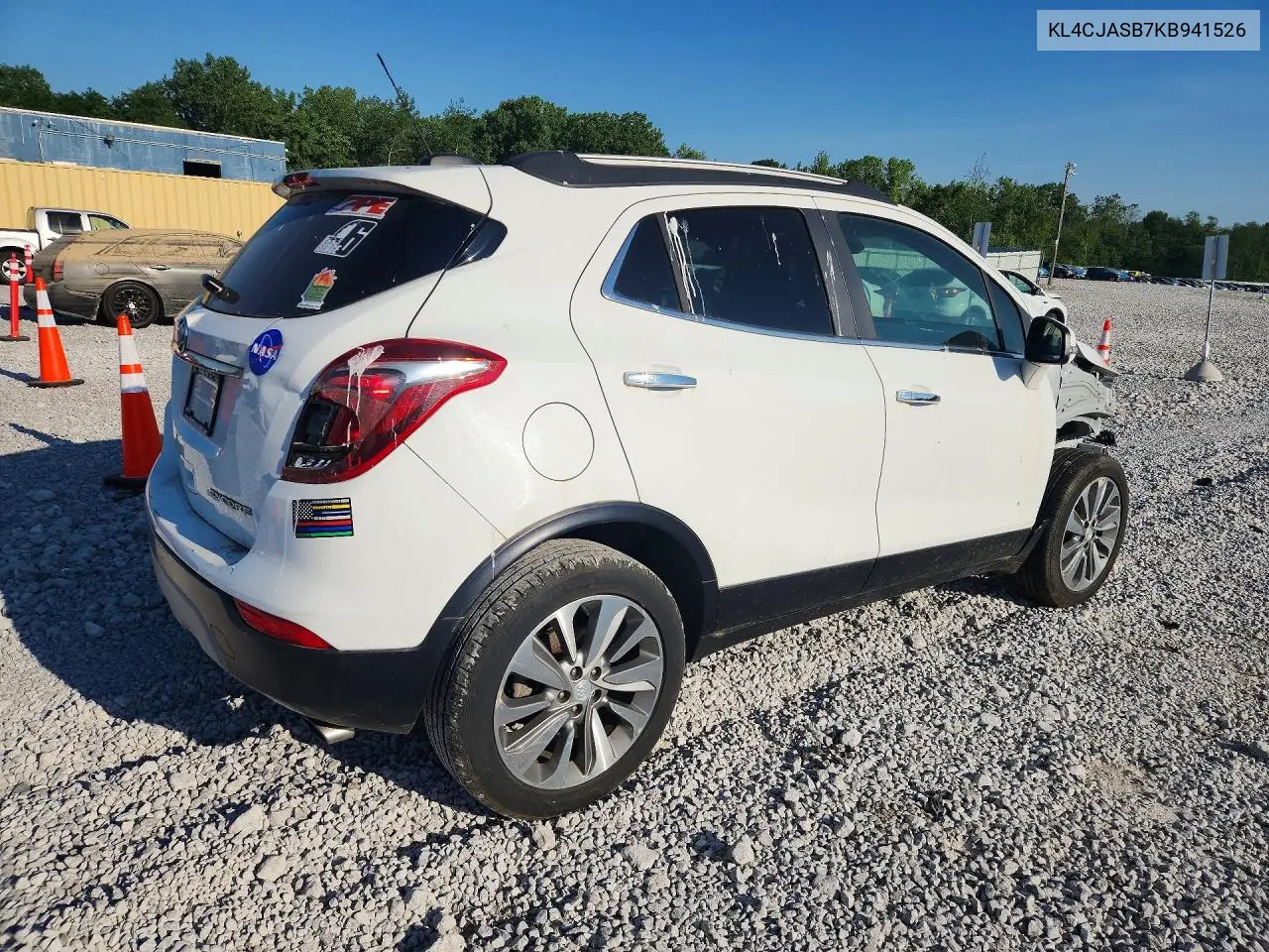 2019 Buick Encore Preferred VIN: KL4CJASB7KB941526 Lot: 56257316