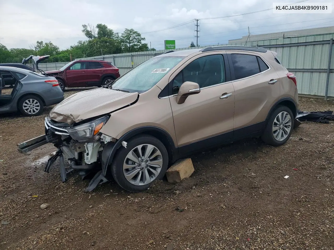 2019 Buick Encore Preferred VIN: KL4CJASB4KB909181 Lot: 56417986