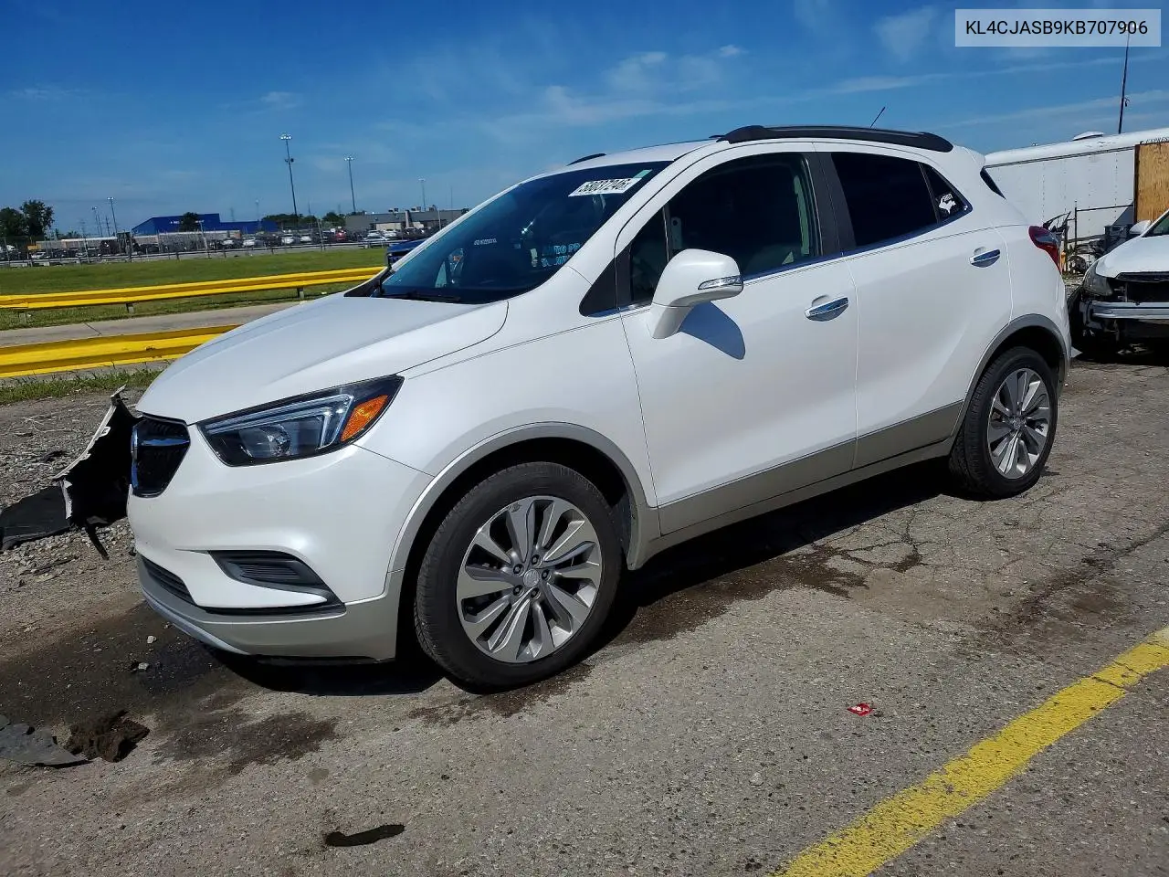 2019 Buick Encore Preferred VIN: KL4CJASB9KB707906 Lot: 58037246