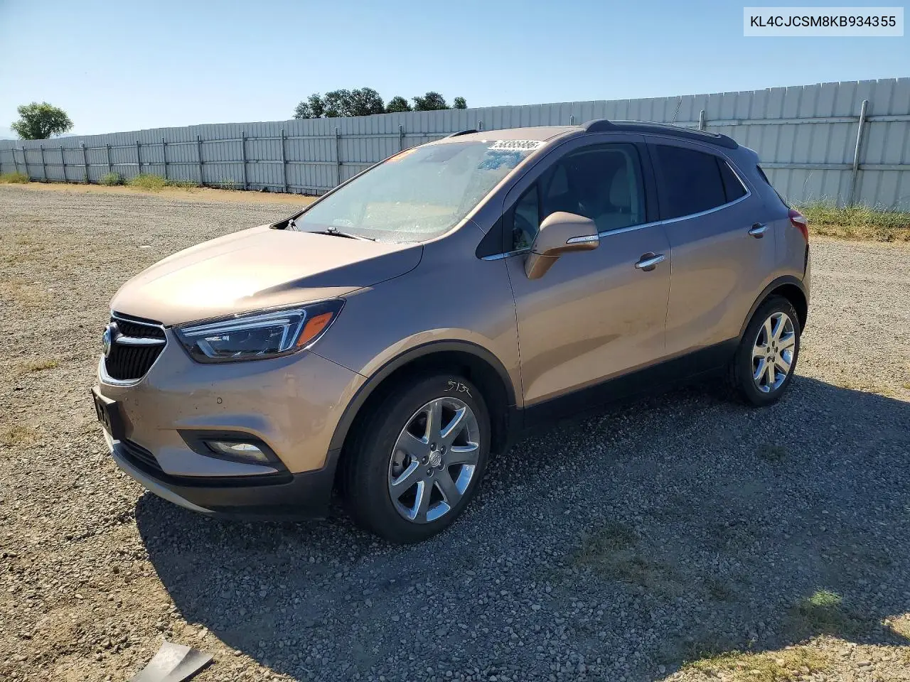 2019 Buick Encore Essence VIN: KL4CJCSM8KB934355 Lot: 58385886