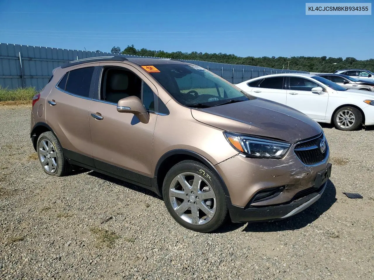 2019 Buick Encore Essence VIN: KL4CJCSM8KB934355 Lot: 58385886