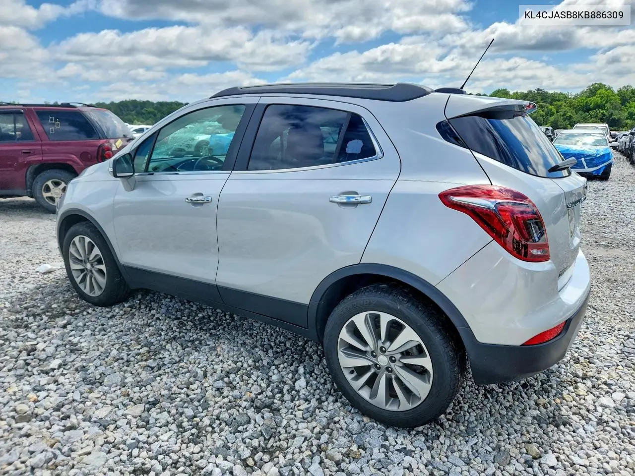 2019 Buick Encore Preferred VIN: KL4CJASB8KB886309 Lot: 58539456