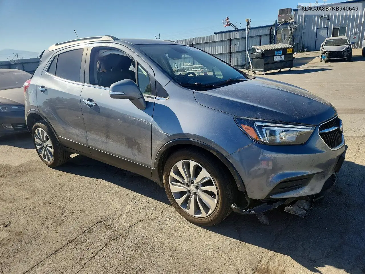 2019 Buick Encore Preferred VIN: KL4CJASB7KB940649 Lot: 58606936