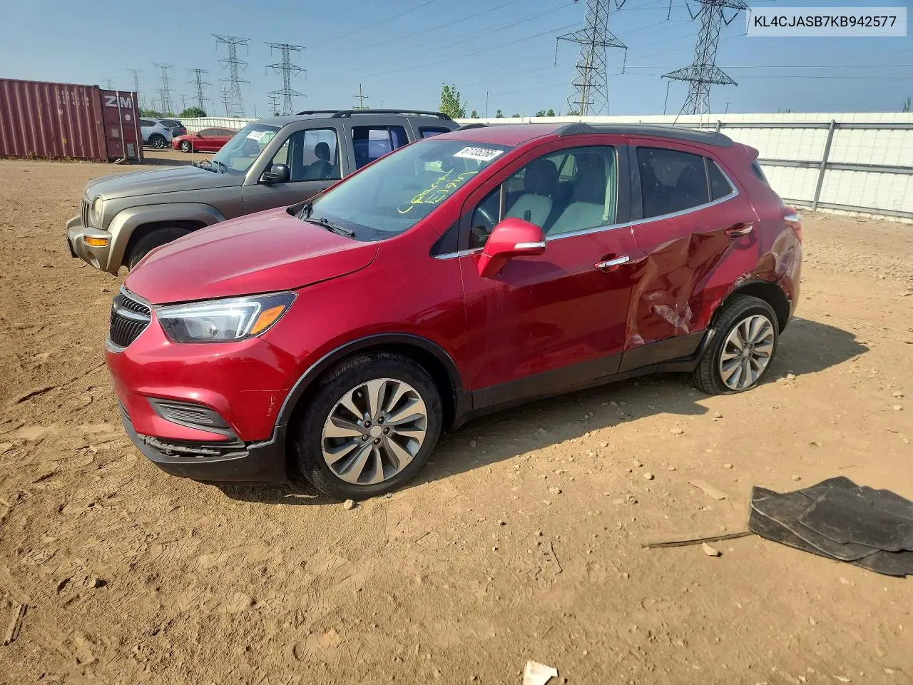 2019 Buick Encore Preferred VIN: KL4CJASB7KB942577 Lot: 61135266