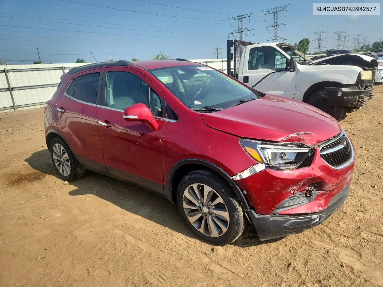 2019 Buick Encore Preferred VIN: KL4CJASB7KB942577 Lot: 61135266
