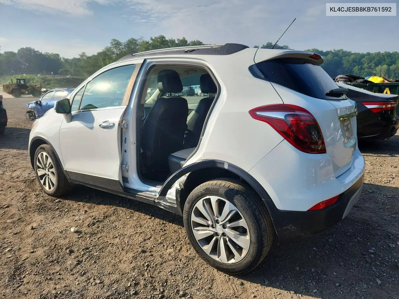 2019 Buick Encore Preferred VIN: KL4CJESB8KB761592 Lot: 61490036