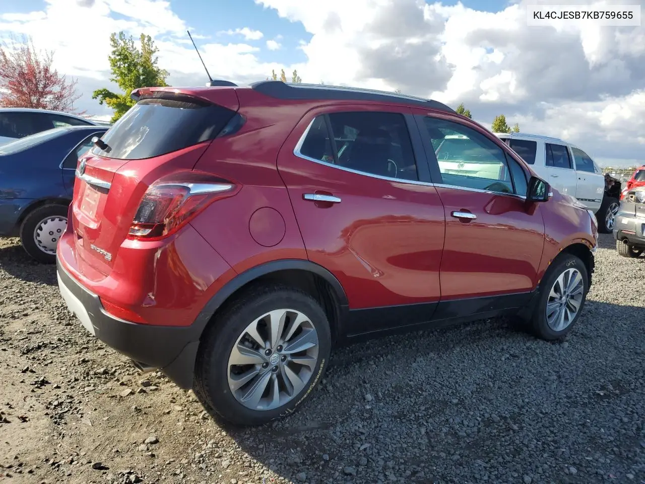 KL4CJESB7KB759655 2019 Buick Encore Preferred