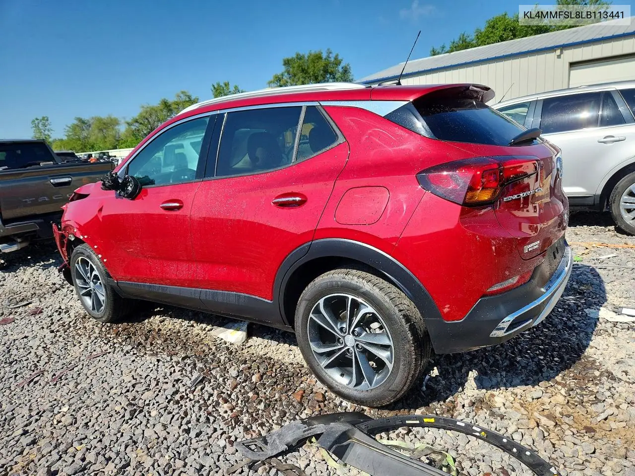 2020 Buick Encore Gx Essence VIN: KL4MMFSL8LB113441 Lot: 60005656