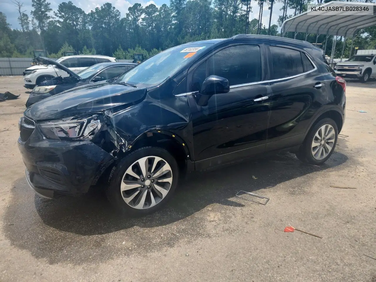 2020 Buick Encore Preferred VIN: KL4CJASB7LB028346 Lot: 60182056