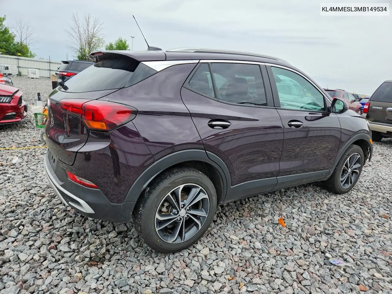 2021 Buick Encore Gx Select VIN: KL4MMESL3MB149534 Lot: 57536176