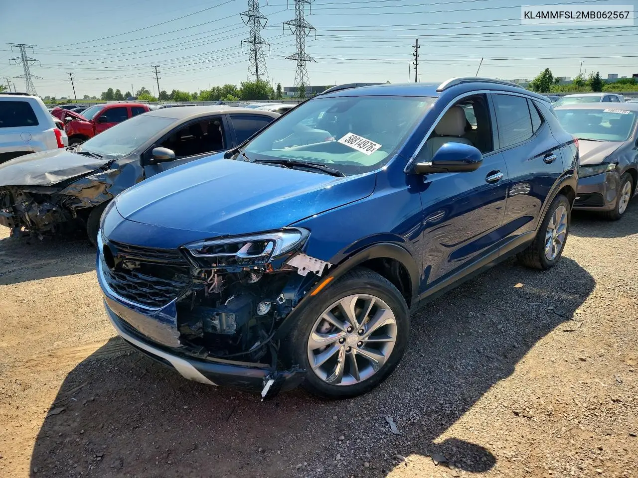 2021 Buick Encore Gx Essence VIN: KL4MMFSL2MB062567 Lot: 58814976