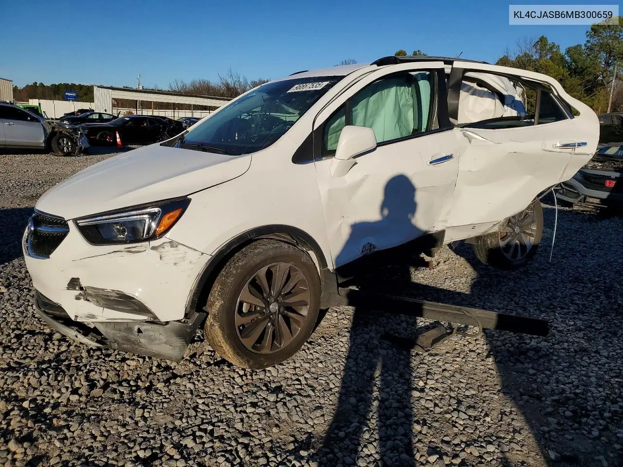 2021 Buick Encore Preferred VIN: KL4CJASB6MB300659 Lot: 98867535