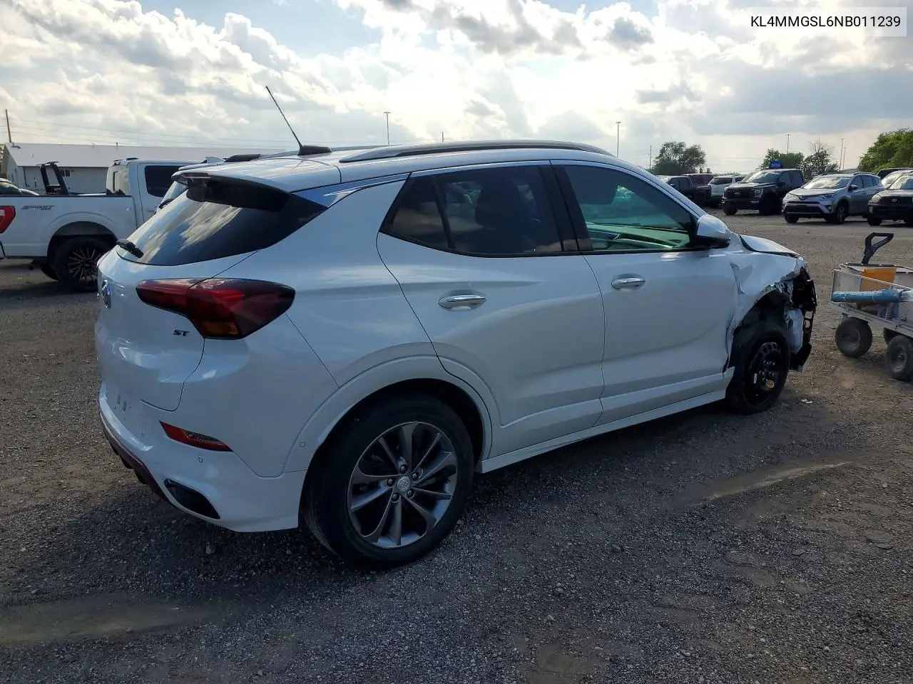2022 Buick Encore Gx Essence VIN: KL4MMGSL6NB011239 Lot: 56596986