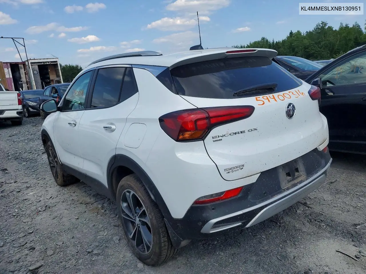 2022 Buick Encore Gx Select VIN: KL4MMESLXNB130951 Lot: 59400316