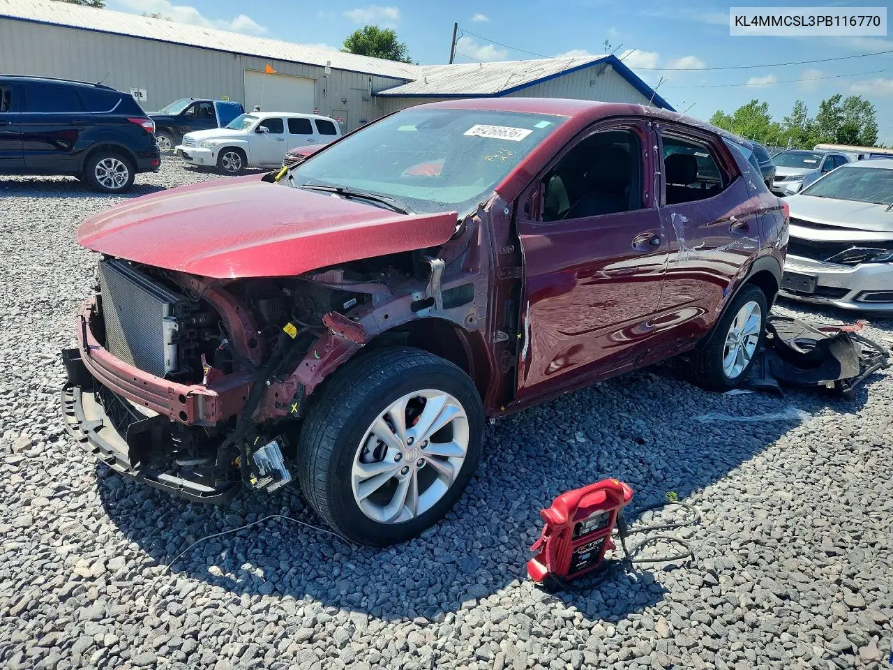 2023 Buick Encore Gx Preferred VIN: KL4MMCSL3PB116770 Lot: 59266636