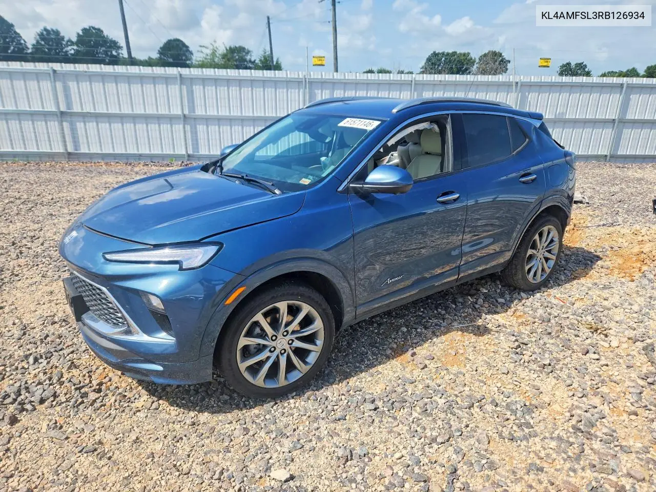 2024 Buick Encore Gx Avenir VIN: KL4AMFSL3RB126934 Lot: 61571146