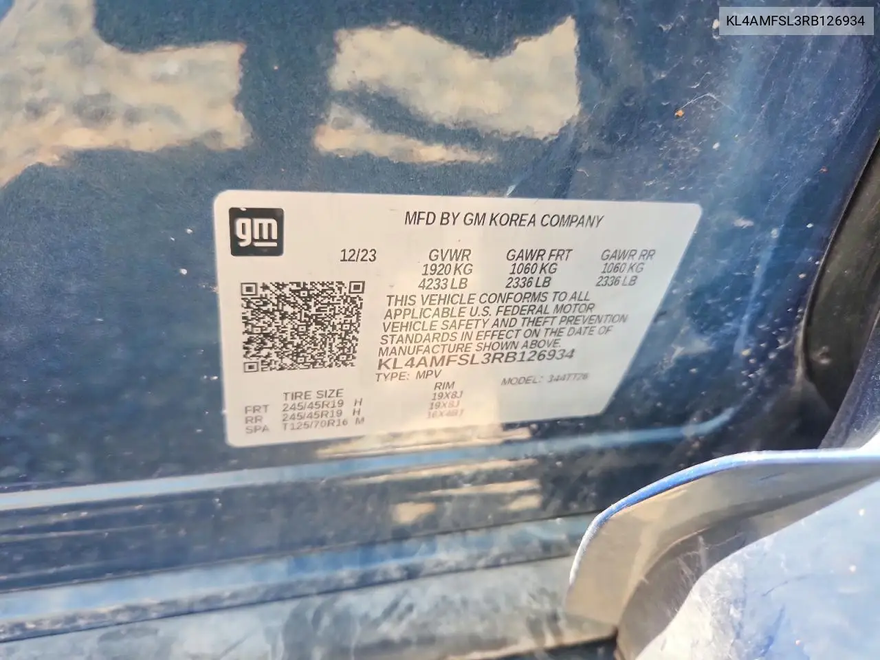 2024 Buick Encore Gx Avenir VIN: KL4AMFSL3RB126934 Lot: 61571146