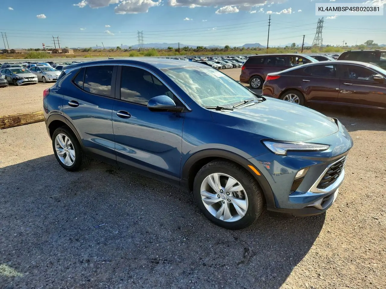 2025 Buick Encore Gx Preferred VIN: KL4AMBSP4SB020381 Lot: 57082526