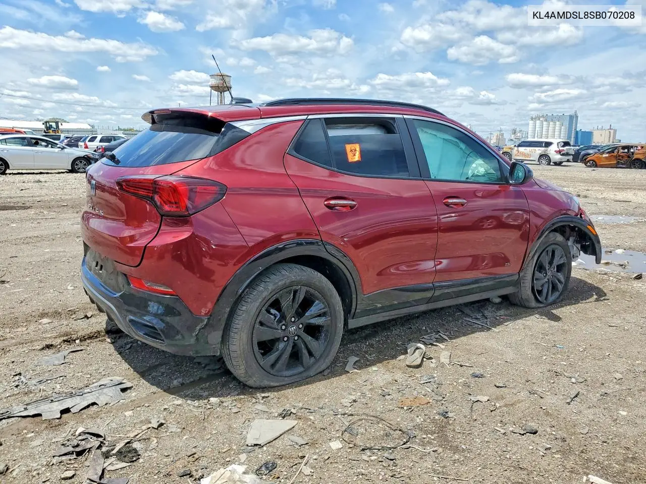 2025 Buick Encore Gx Sport Touring VIN: KL4AMDSL8SB070208 Lot: 57129626